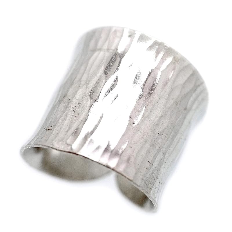 

[Silver One] срібло 925 проби Tataki каблучка для чоловіків, вільний розмір, санки, довгі [Ні. 19] велике кільце