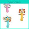 Skkbaby Baby Handbell Toy Plush Animal Rattle Stick Bed Bell Infant Toddler Children
