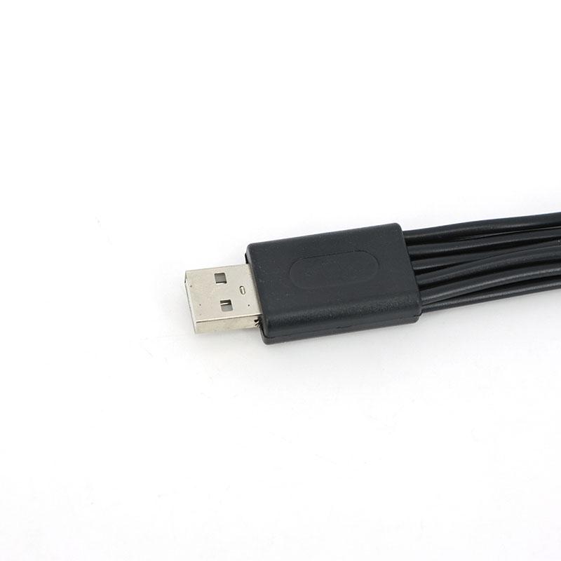 20cm 10 in 1 Micro USB DC Mobile Phone Charger Adapter Plug Usb power charging Cable Wire Cord for Phone Universal