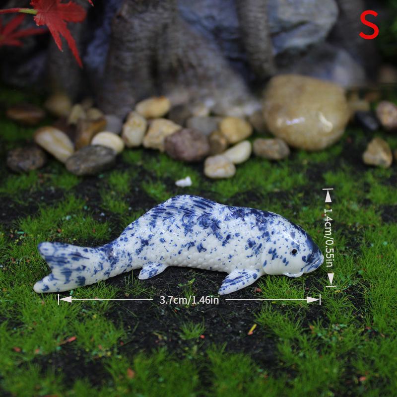 

Gift Cartoon Mini Koi Fish Ornament Resin Crafts Cute Carp Figurines Simulation Diy Small Fish Statue Fairy Garden Decorations S A2