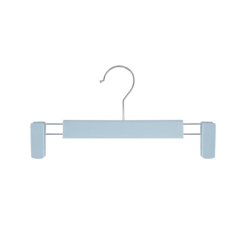 

5 шт. матовые вешалки для брюк, домашние бесшовные вешалки для брюк с регулируемыми зажимами, нескользящие зажимы для подвешивания одежды для юбок и нижнего белья 5PCS небесно-голубой