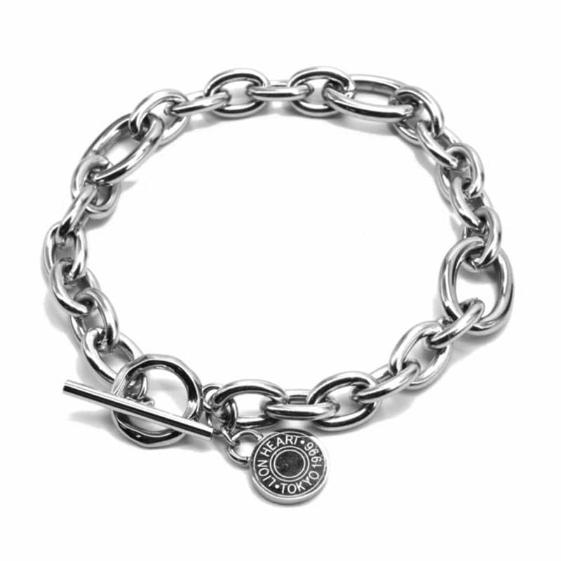 

Lionheart Comfort Chain Bracelet, Azuki, Surgical Stainless Steel, Silver, Gift Wrapped, Hypoallergenic, Includes Custom Pouch, Men s Brand (Silver)