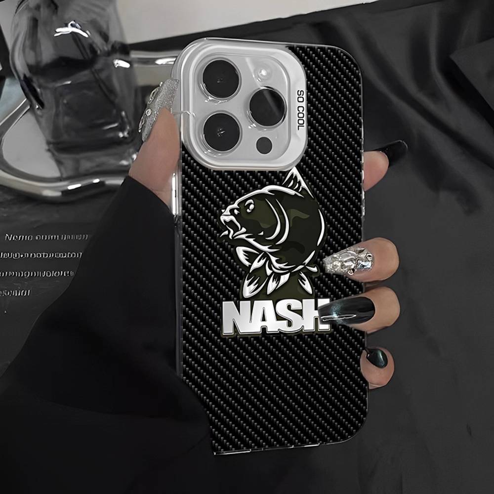 N-Nashs Fishing Logo Phone Case For IPhone 17 16 Plus Pro Max 15 14 13 12 11 Matte Colorful Covers