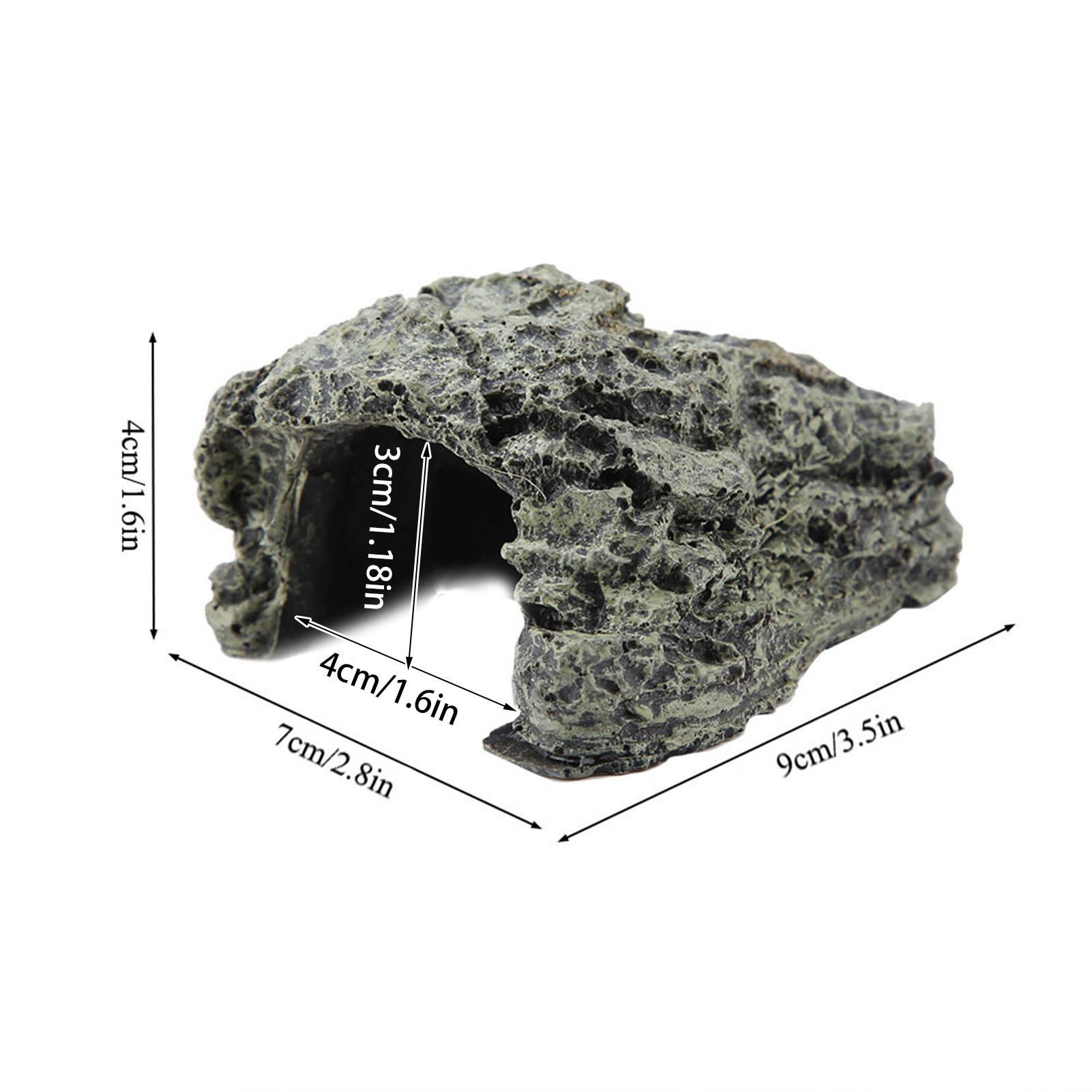 

Fish Hiding Cave Resin Aquarium Turtle Reptile Basking Hide Habitat Decoration Ornament