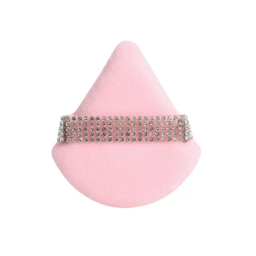 Diamond Triangle Powder Puff Sponge Velvet Diamond Powder Puff Soft Smooth Facial Beauty Face Makeup Tool Makeup Sponge