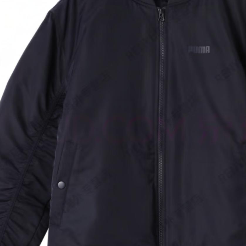 Puma Flight Retro Loose Solid Color Warm Cotton Jacket Unisex Jacket Navy-Blue 689589-16