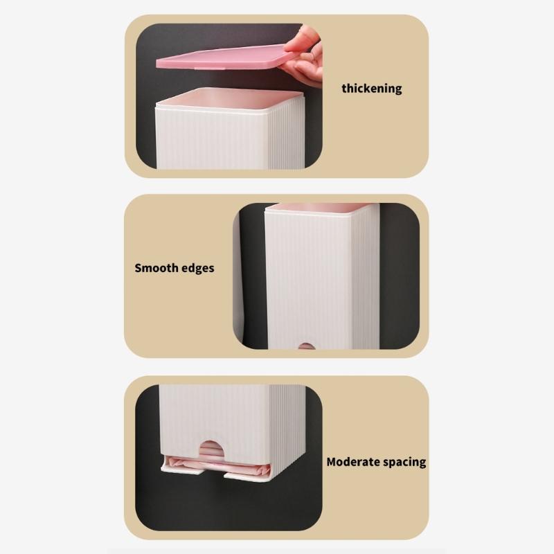 Wall Mounted Sanitary Towel Holder Multifunctional Tissue Dispenser Bathroom Organizers Sanitary Napkin Storage Box