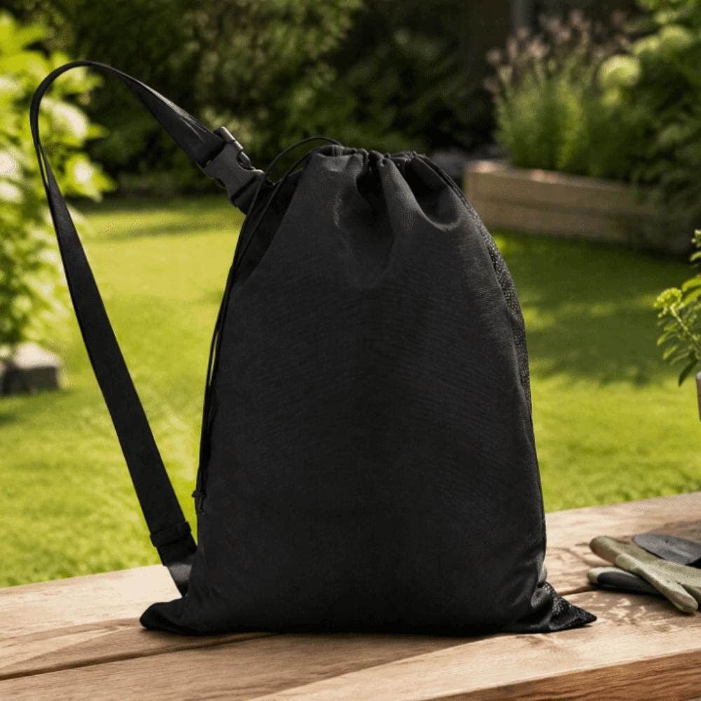Portable Garden Hose Organizer Nylon Fabric, Mesh Water Hose Storage Bag Expandable Hose Storage