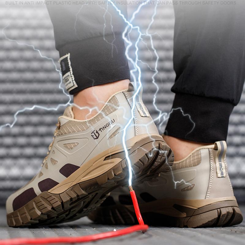 Bauarbeiter Arbeitsschuhe 6KV Isolierschuhe Durchtrittsicher Stoßfest Sicherheitsschuhe Rutschfest Unzerstörbare Schuhe Schützend