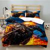 Rider On Fire 3PCS Bedding set,Ideal for 1pc Duvet Cover And 2pcs Pillowcases Perfect for Fan gift,Ideal for Bedroom, Dormitory