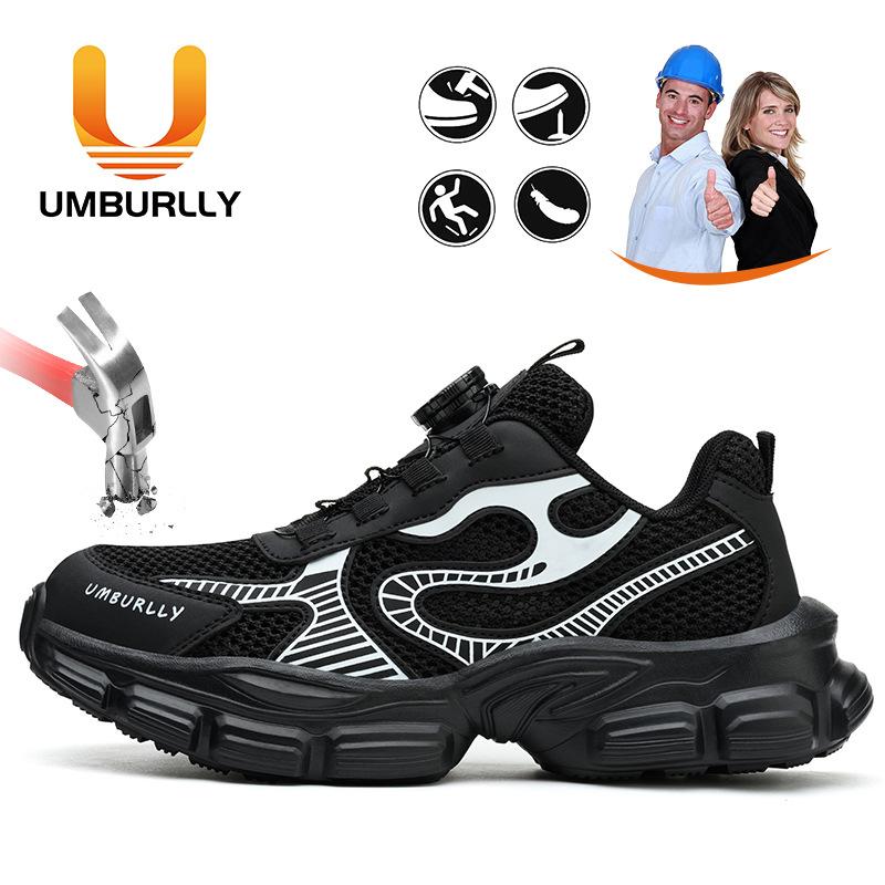 

Women s labor insurance shoes, smash-proof, puncture-proof steel head, wear-resistant safety work shoes 56-2 Black (4.0 Kevlar); 35