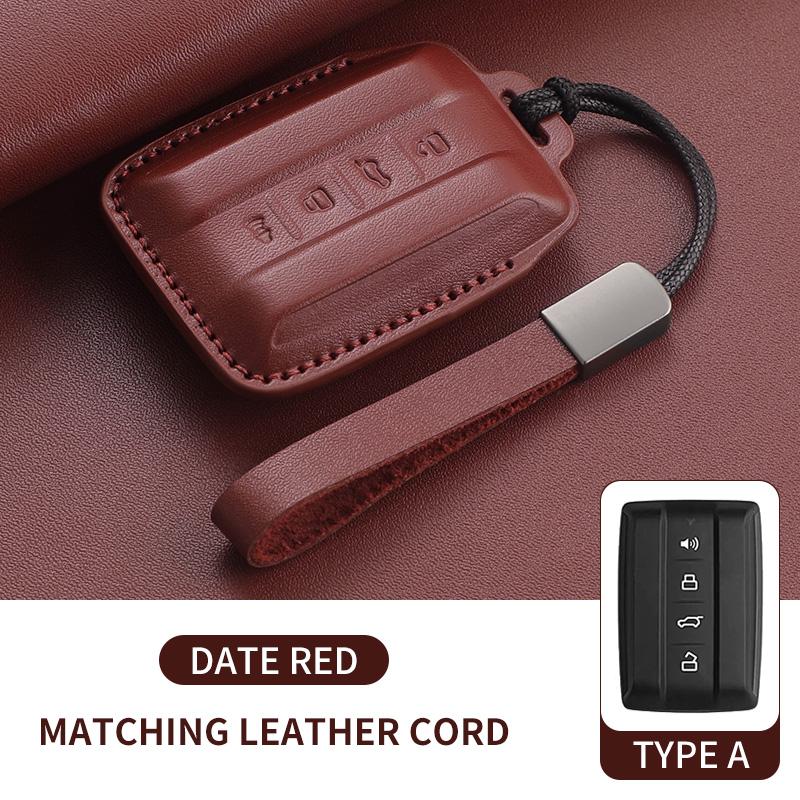 Car Remote Key Fob Case Cover Protector Shell Bag For Great Wall Gwm Wey Tank 300 500 Tank300 Tank500 Keychain Leather Accessory