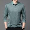 Men S Long Sleeve Polo Shirt Casual Loose Fit Breathable Top For Autumn