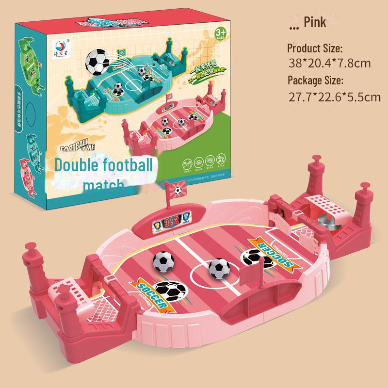 

Детская настольная футбольная игра: Интерактивная обучающая настольная игра для детей от 3 до 6 лет. Идеально подходит для игр родителей и детей, а также для мальчиков. T3665 two-player football battle machine красный