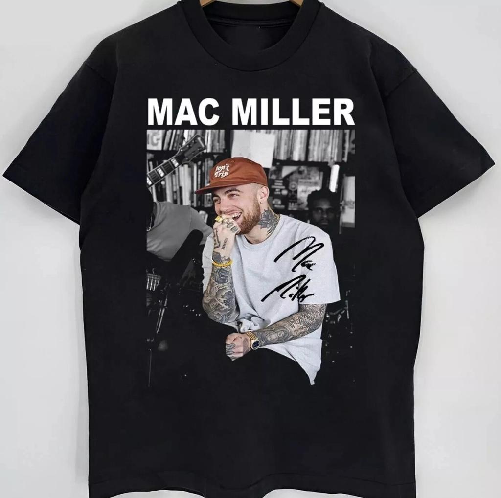 Mac Miller Short Sleeve Black Cotton Unisex T-Shirt All size - Free Shipping