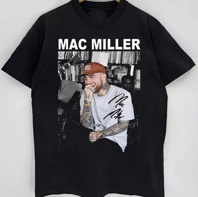 Mac Miller Short Sleeve Black Cotton Unisex T-Shirt All Size - Free Shipping