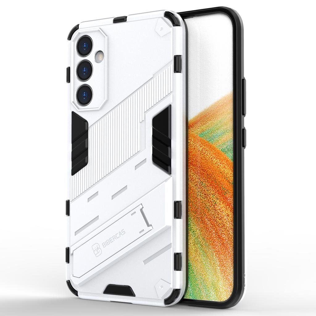 For Samsung Galaxy A34 5G Phone Case,Kickstand Dual-Layer Design Soft TPU Hard PC Phone Back Cover