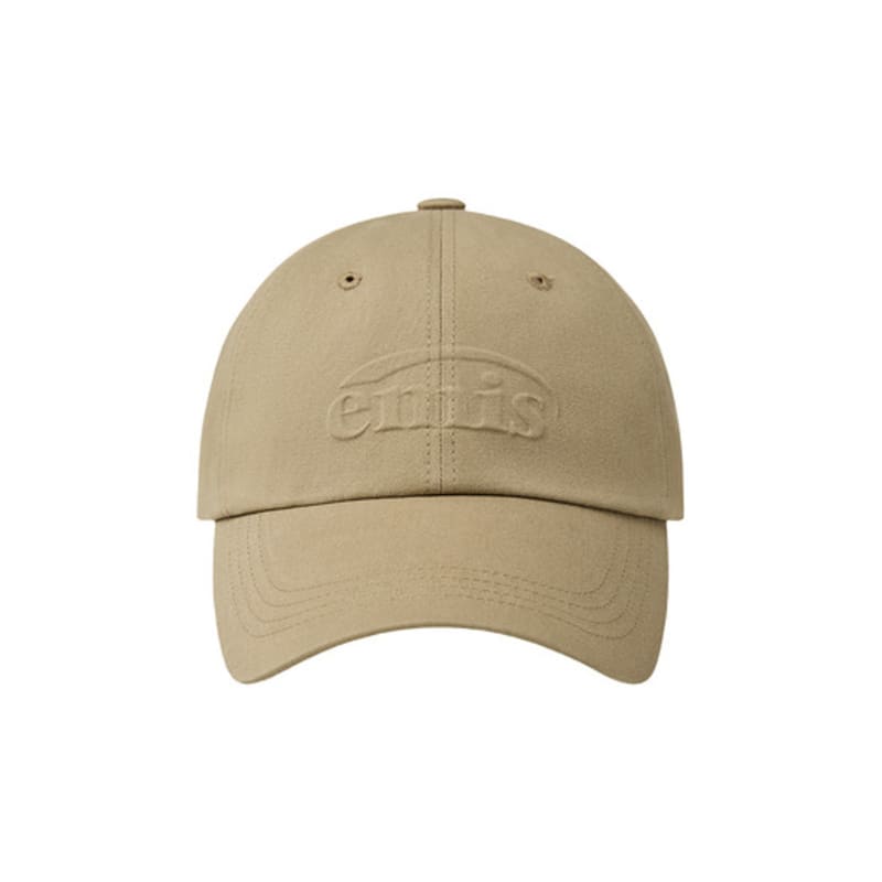 

EMIS EMBOSSING LOGO BALL CAP-BEIGE BEIGE