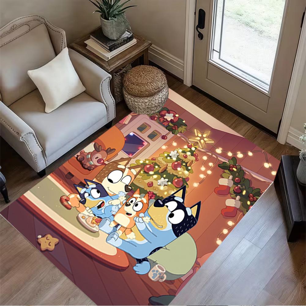 Bluey Bingo's Adventure Area Rug Suitable for Game Room Decorate room Study room Balcony Antislip Carpet Decorate Offices Spiritual Gift