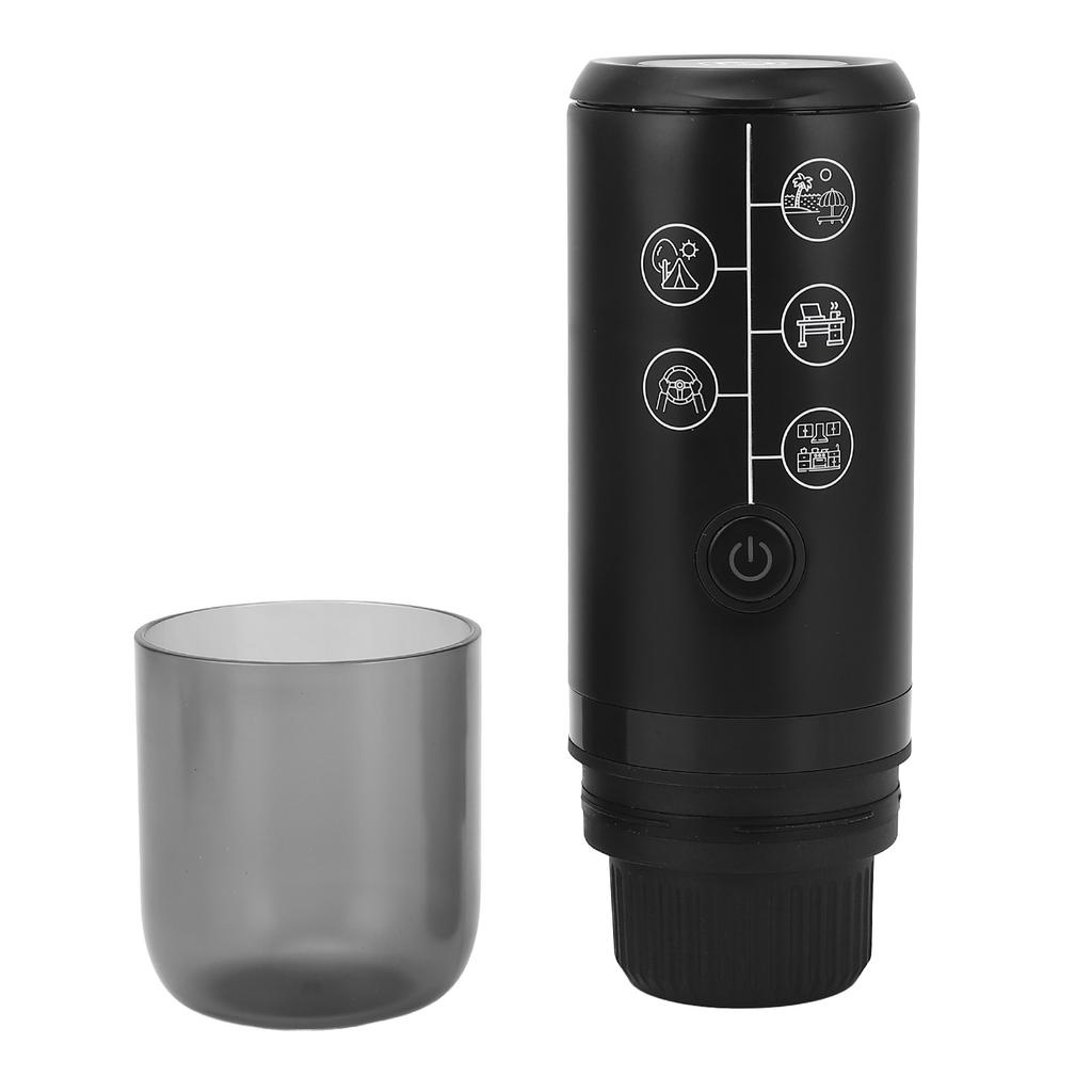 Tragbare elektrische Kaffeemaschine Kabellos Wiederaufladbar 17 Bar Druck Elektrische Kapsel-Kaffeemaschine für Draußen Zuhause