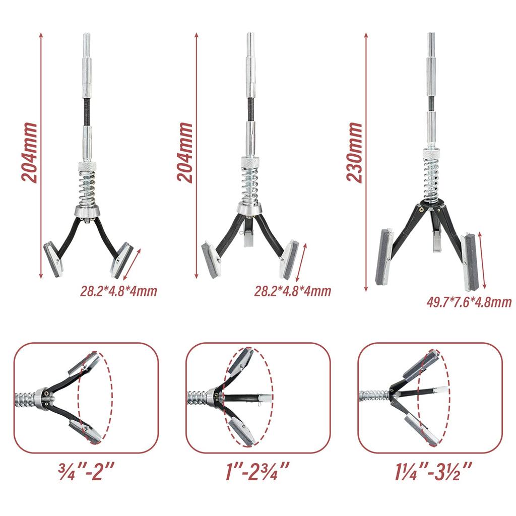 Socpuro Bremszylinder-Honwerkzeug und 3-Zoll-Zylinder-Honwerkzeug mit Schleifmittel für Rost an der Zylinderinnenwand von Autos, 3 Auto-Hon-Profi-Werkzeugsatz,