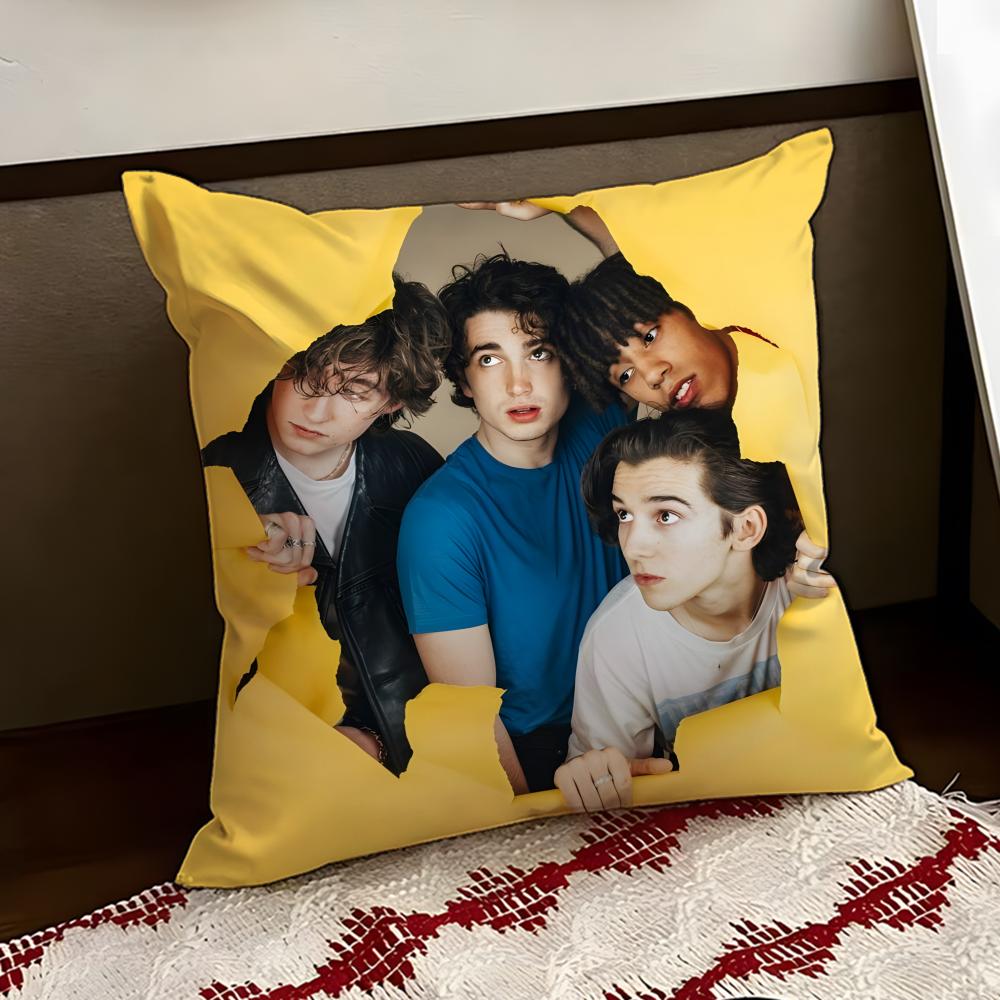 IInhaler Band Cushion Cover Reversible Soft Durable Pillow Cover Home Car MultiScene Use for Daily Comfort