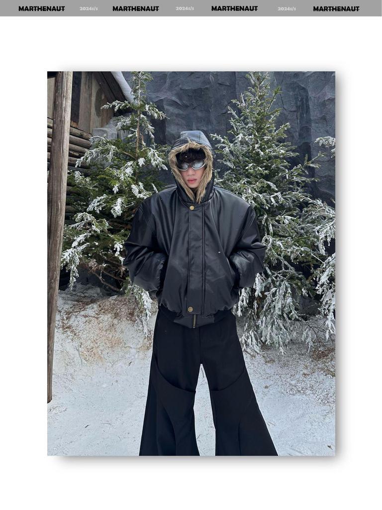 Men's Premium Double-Sided Leather-Fur Winter Jacket with Velvet Lining