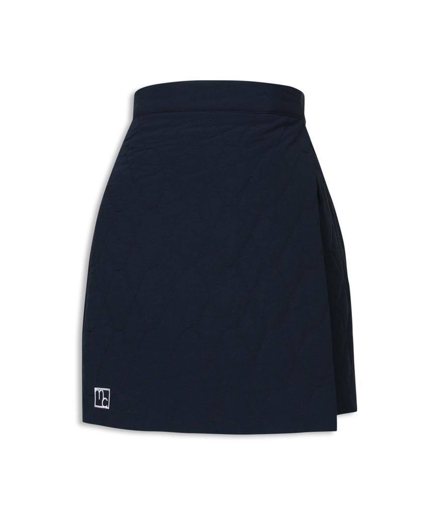 Mackie Padded Wrap Mini Skirt Navy