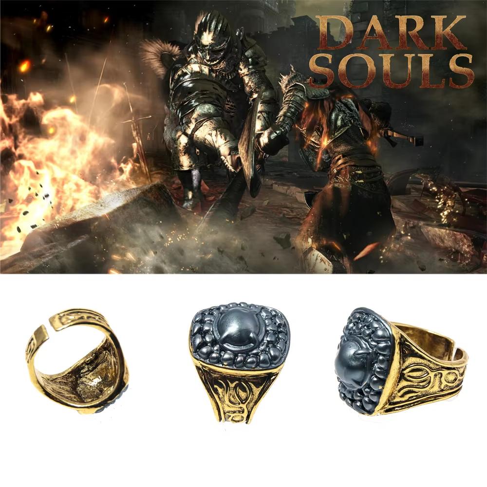 Anello delle Anime Anelli Regolabili Pietra Preziosa Cloranzia Metallo Anello di Crisantemo per Donne Uomini Gioielli Cosplay Accessori Regalo