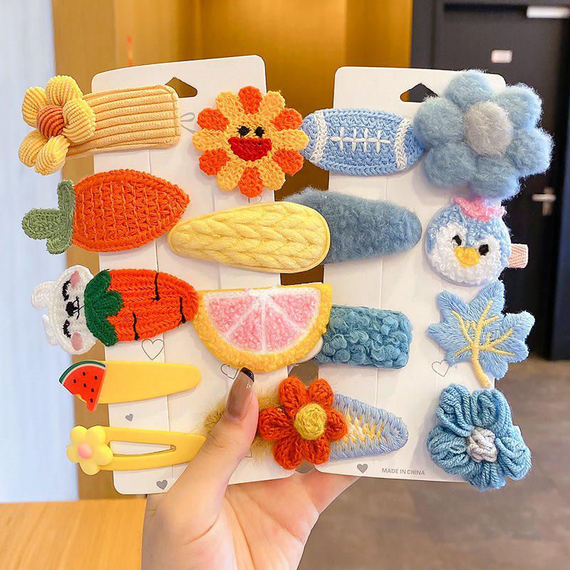 Autumn/Winter 2025 Lambswool Plush Hair Clip: Cute BB Clip Headwear for Women & Children