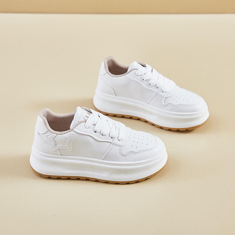 

Platform white shoes women s 2025 autumn new small muffin women s shoes casual fashion board shoes heightening sports shoes 40