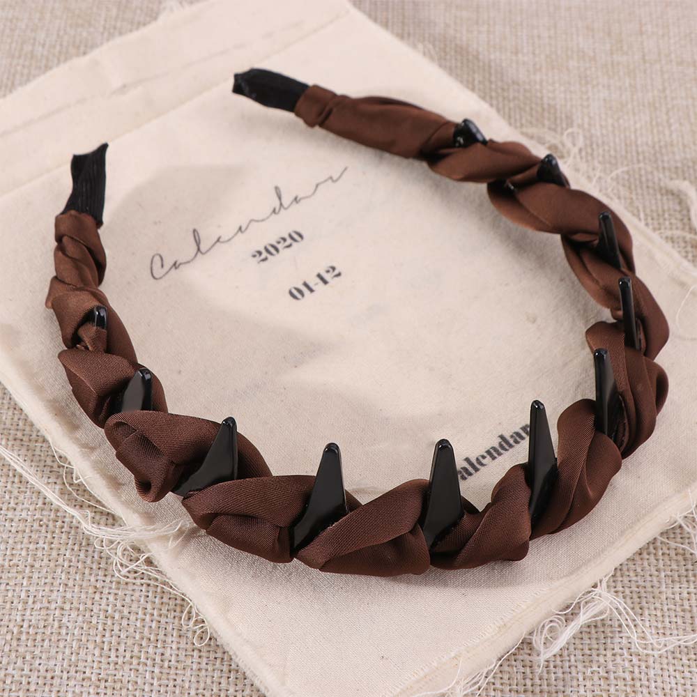 Comfortable Women's Satin Hairband Adjustable Non-Slip Headband Wrapped Hair Hoop Hair Accessories