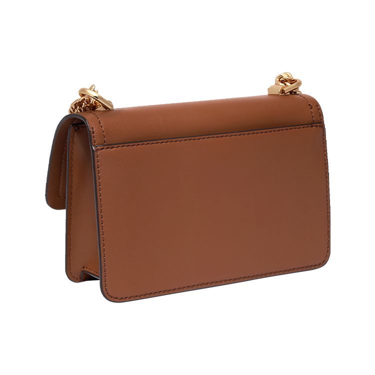 Michael Kors MK Heather Serie Klassische Kette Commuter Mode Klappe Leder Mini Umhängetasche Damen Taschen Khaki 32S2G7HC0L-230