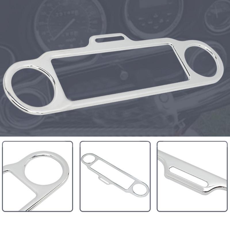 Street Gliding Motorcycle Scooter Instrument Speedometer Bezel Speaker Stereo Accent Trim Rings Cover Eye Catching Frame