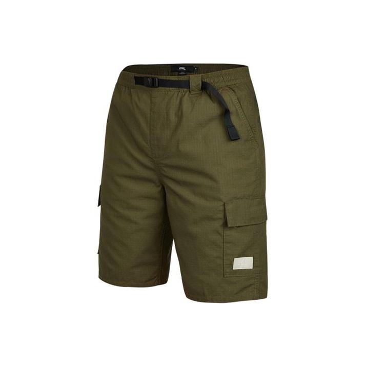 Vans Multi-Pocket Casual Adjustable Drawstring Shorts Men shorts Green VN0A5F2JKCZ M