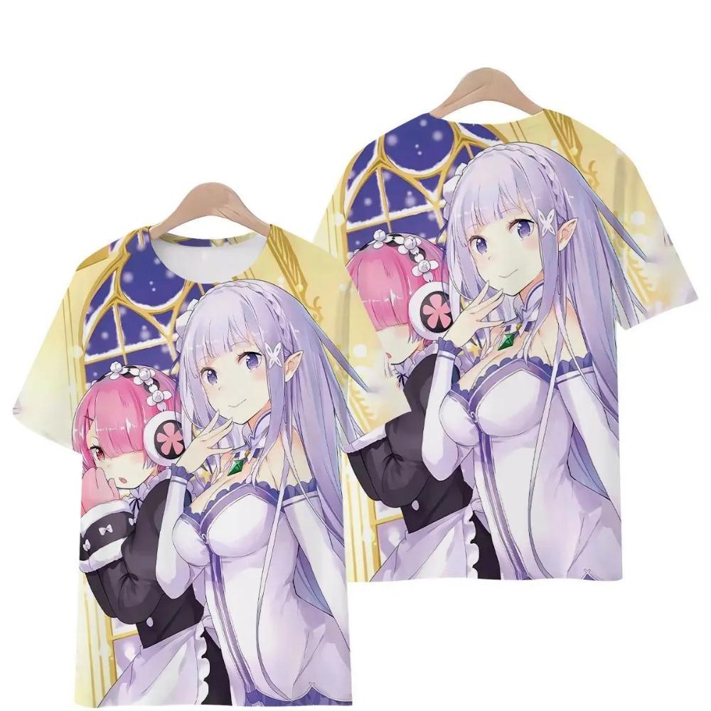 

Starting From Scratch World Life Anime Men s and Women s Short-sleeved Printed T-shirt Two-dimensional Summer Clothes S