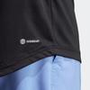 Adidas Solid Color Three Stripes Logo Print Tennis Crew Neck Short Sleeve T-Shirt Men Tops Black HS3262