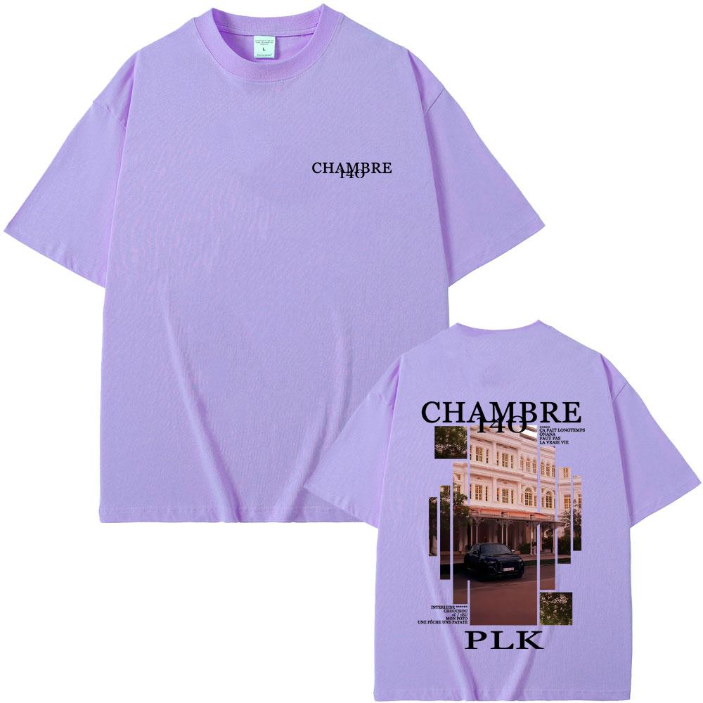 Rapper PLK Chambre 140 Album Graphic Tshirt Unisex Women Hip Hop Fashion Pop Music Tshirts Unisexs Casual Cotton Vintage T Shirts