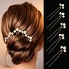 New Bridal Headgear Disc Hair Hairpin, White Shell Petal Handmade Pearl Crystal Hairpin Decoration