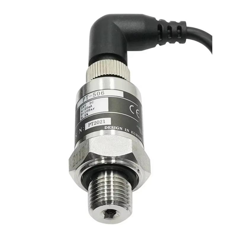 AB42-Water Pump Pressure Sensor Water Gas Hydraulic Sensor 0-1Mpa 4-20Ma DC24V G1/4 IP68 серебряный
