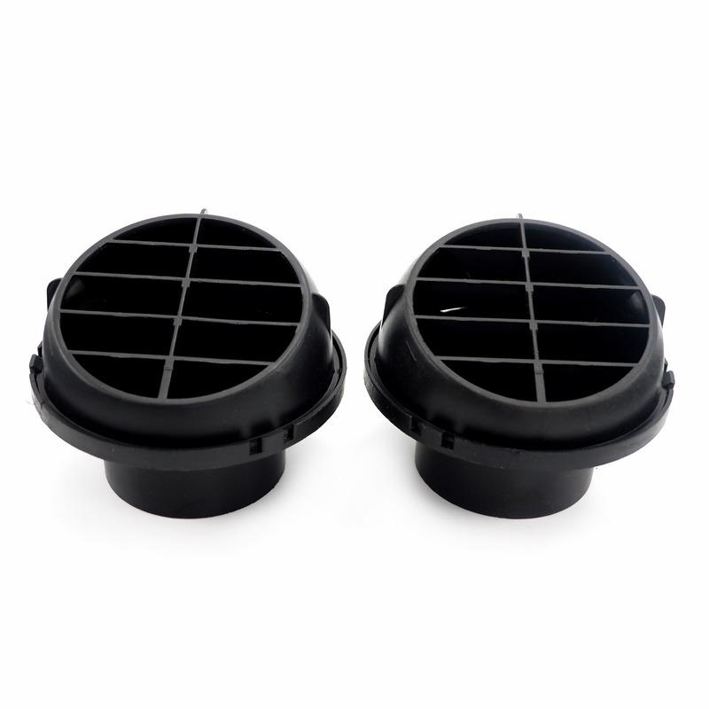 60mm Diesel Heater T 3 Outlets Connector & 2x Air Outlet & 2x Duct Pipe Warm Black & 4x Clamps Set For Car Truck VAN Camper
