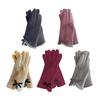 Warmth Screen Touch Gloves For Women Girl Winter Warmth Plush Lined Windproof Polyester Hand Warmer for Outdoor Use