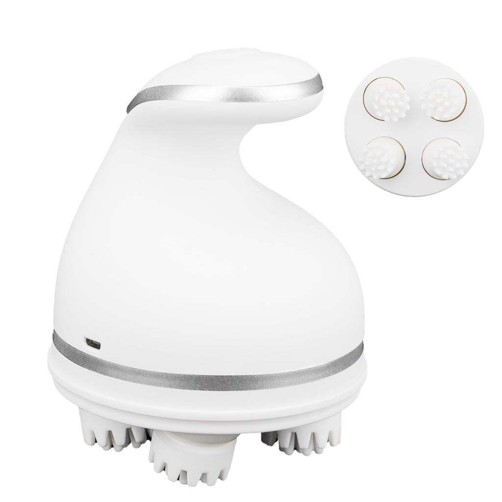 Pet Intelligent USB Charging 3D Head Massaging Cats Automatic Massager (white)