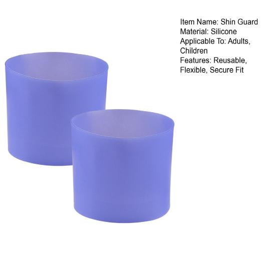 2 stk Leggbeskyttelsesstropper Silikon Fotball Leggbeskyttelsesbånd Elastiske Gjenbrukbare Leggbånd for Menn Kvinner Ungdom Fotballtrening Konkurranser