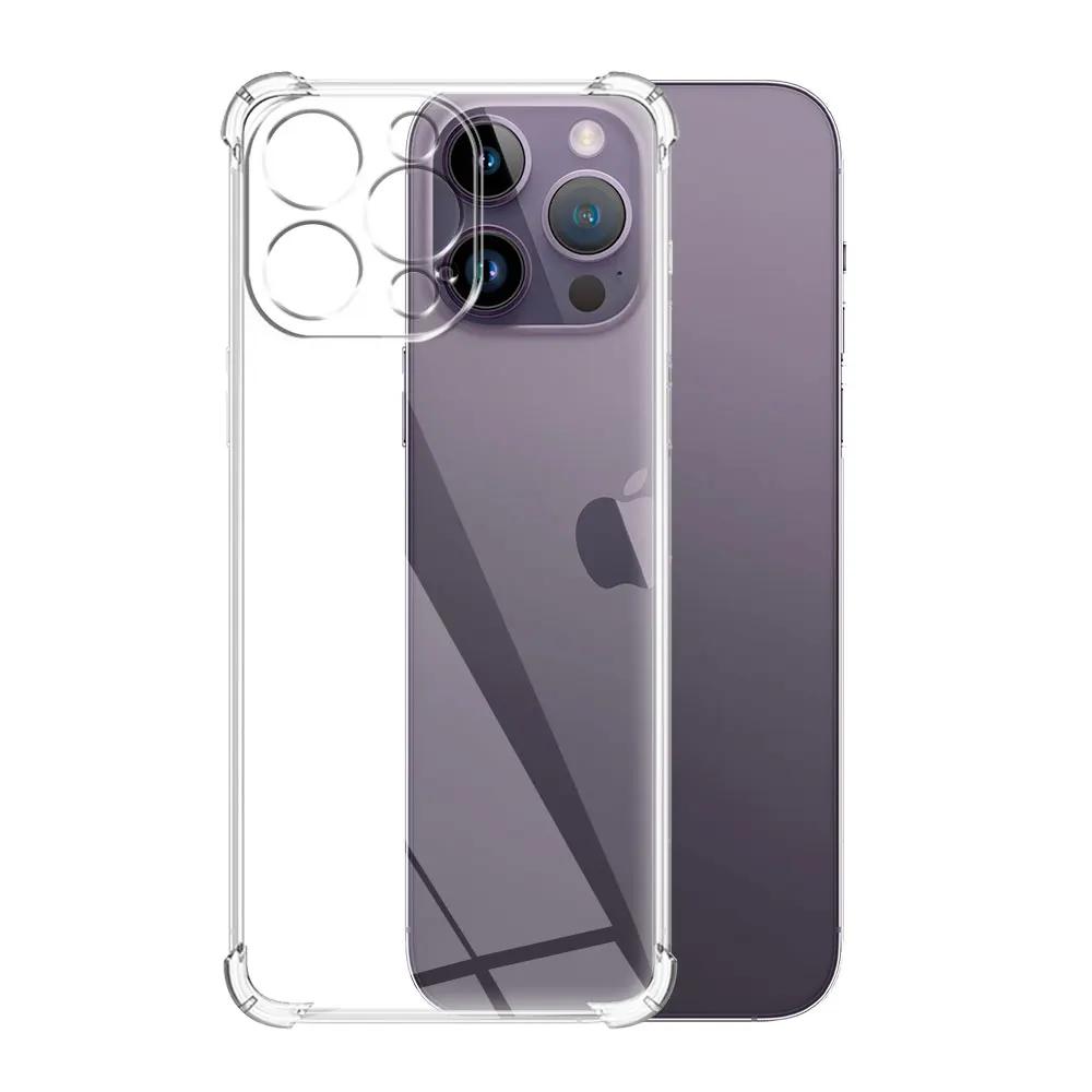 For iPhone 14 Pro /13 Pro Case Clear Shockproof Silicone Soft Phone Case For iPhone 13 14 Pro Max /iPhone 14 Plus Protect Cover
