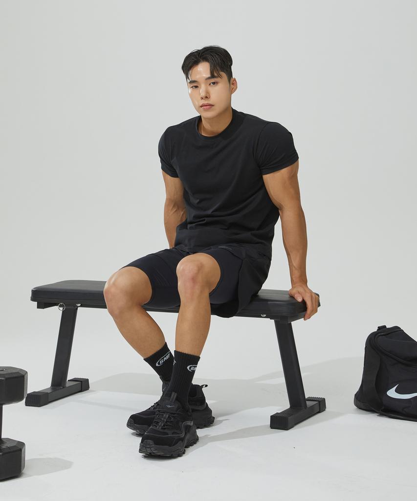 Beullaegmonseuteopis Plain Muscle Fit Modal Short Sleeve T-Shirt (4 Colors)