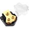 0/2/4 Gauge In 4/8 Gauge Out 2 Way Power Ground Distribution for Car Audio Splitter