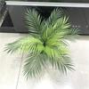 5pcs Large Fake Tropical Palm Leaves Plastic Artificial Leaves Artificial Green Palm Leaves  Wedding