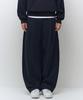 One-Pleat Wide Lounge Sweatpants [Navy]