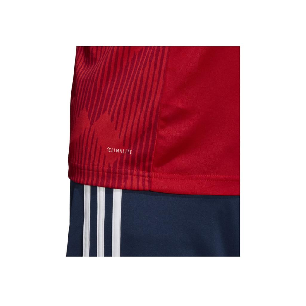 Adidas Bayern Comfortable Fitted Short Sleeve Football Shirt Men Tops Red CF5433